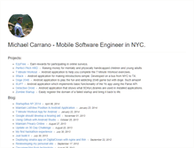 Tablet Screenshot of michaelcarrano.com